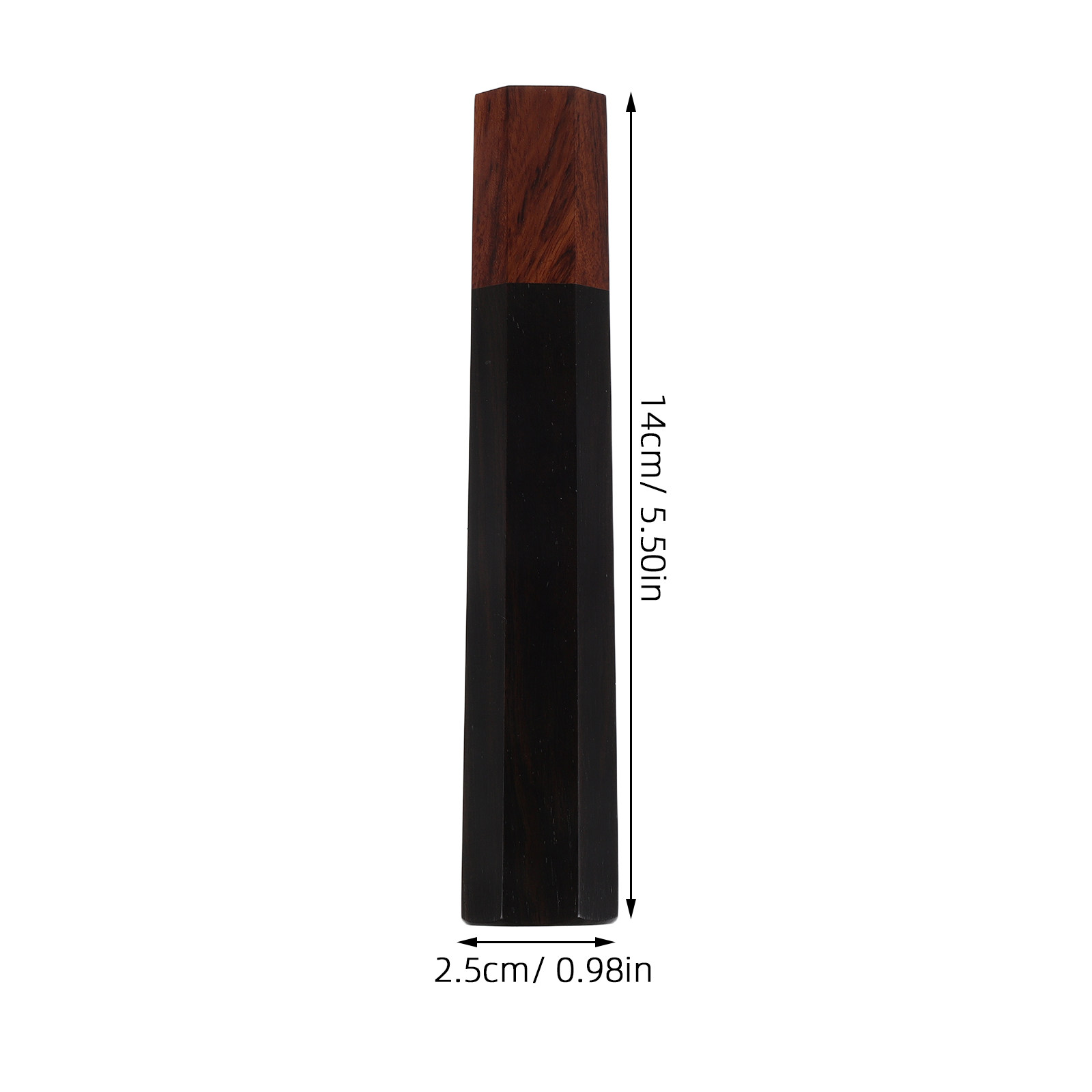 Octagonal Ebony Kitchen Knife  - Japanese Knife review and price