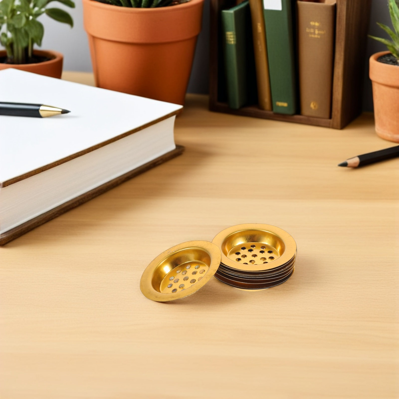 10Pcs Incense Burner Tray Gold - Incense Holder review and price