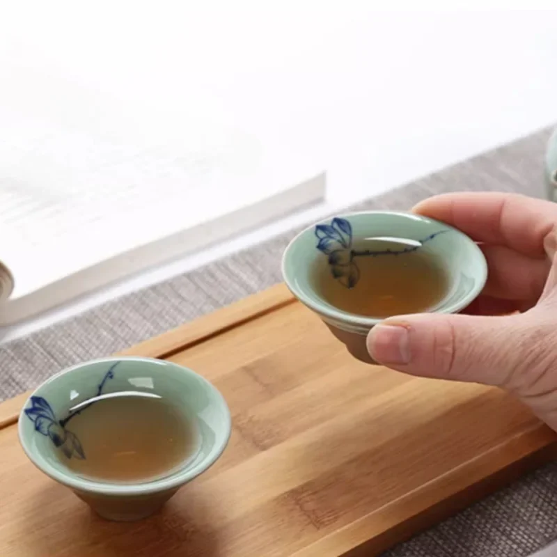 1pc Hand-painted Open Slice Ic - Japanese Pottery review and price