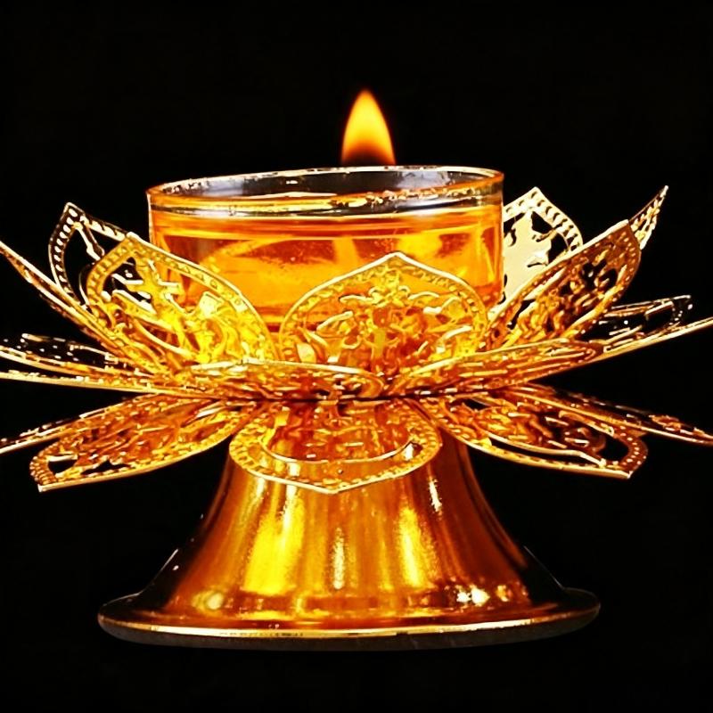 Tea Light Holder Gold Lotus De - Incense Holder review and price