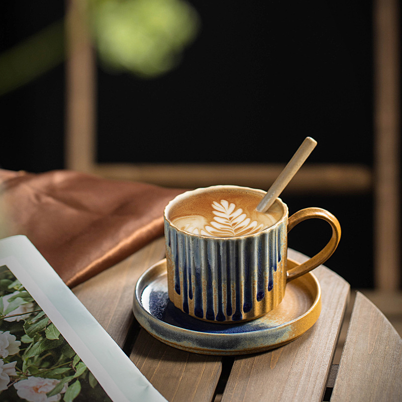 Coarse Pottery and Saucer Set  - Japanese Pottery review and price